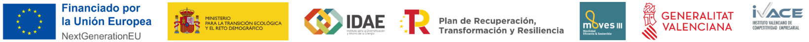 logos Programa MOVES III Comunitat Valenciana